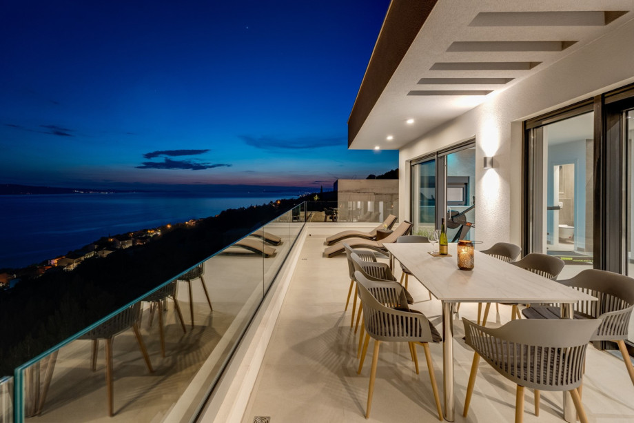 The panoramic sea views from the pool area are breathtaking.