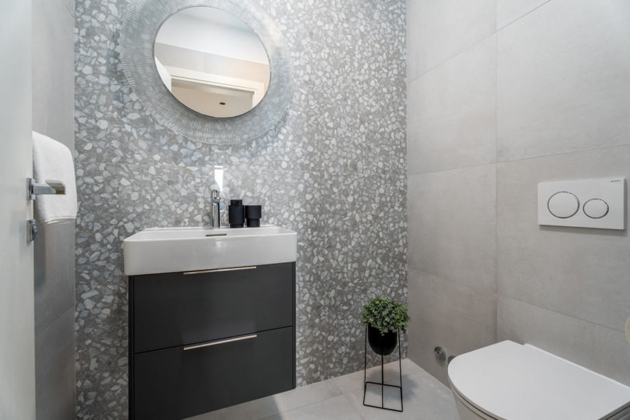 There is also a separate toilet on the ground floor.