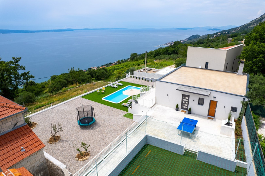 The panoramic sea views from the Villa are breathtaking.