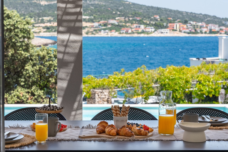 sundeck area overlooking the Adriatic sea
