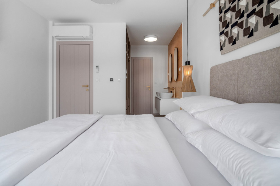 a balcony, and views of the sea and the pool