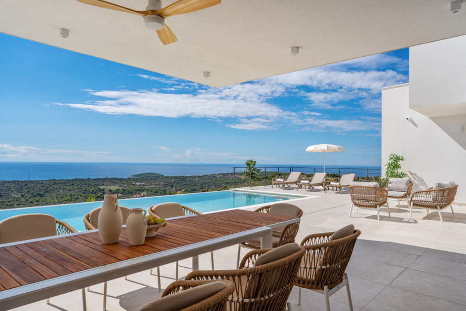 The video surveillance covers the main entrance and the outdoors of the whole property