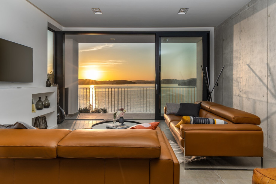 Wohnbereich mit atemberaubendem Meerblick