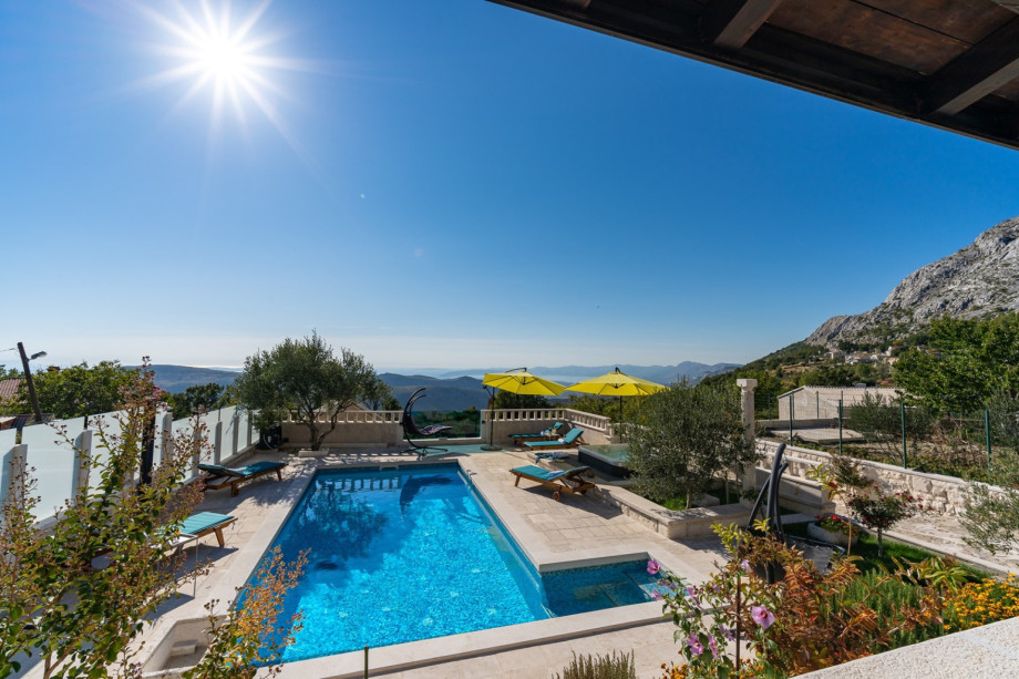 Rural environment in small village in mountains with amazing views