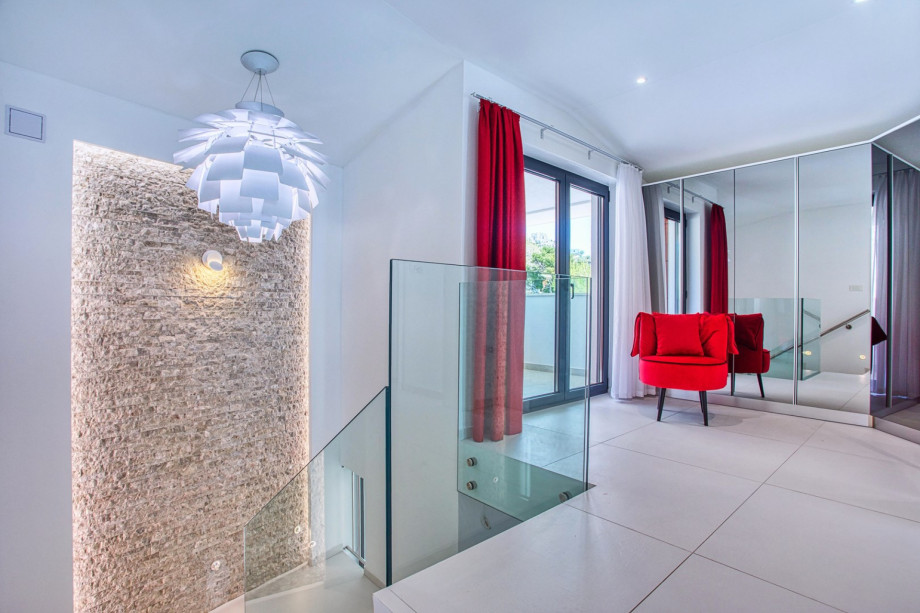 Stairs that take you to the first floor