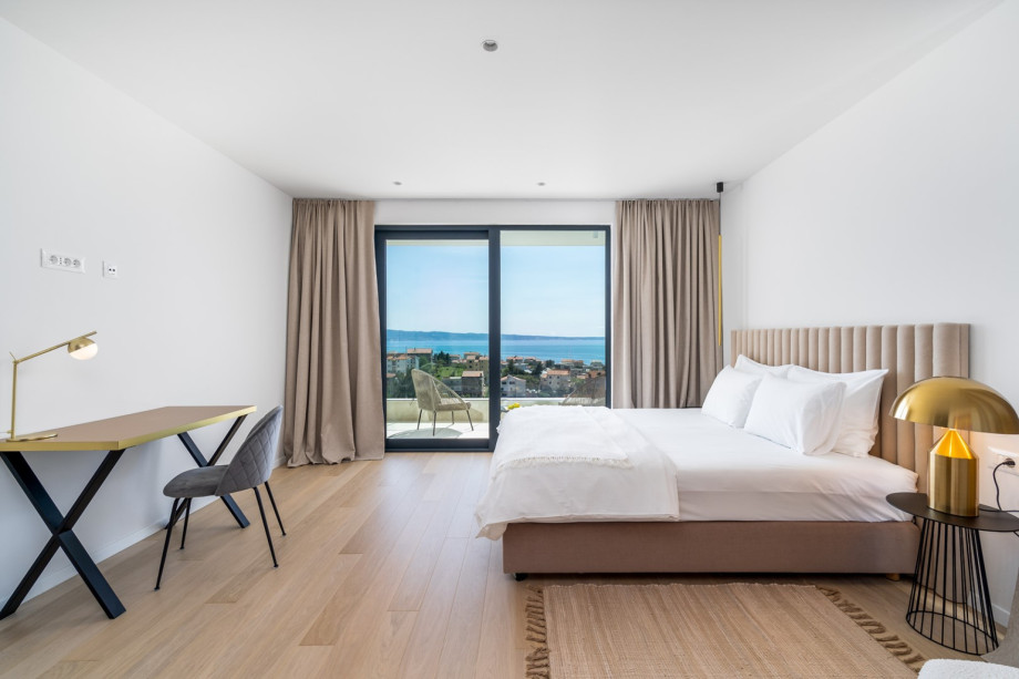 Bedroom No2 (Westside) located on the first floor with a king-size bed 180cm x 200cm