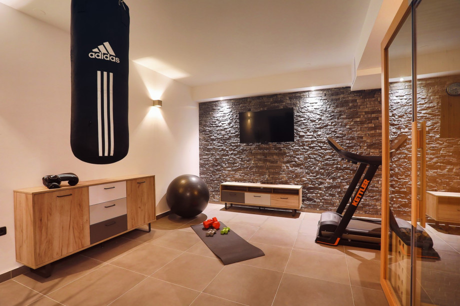 The lower ground floor is equipped with an A/C, and a TV.