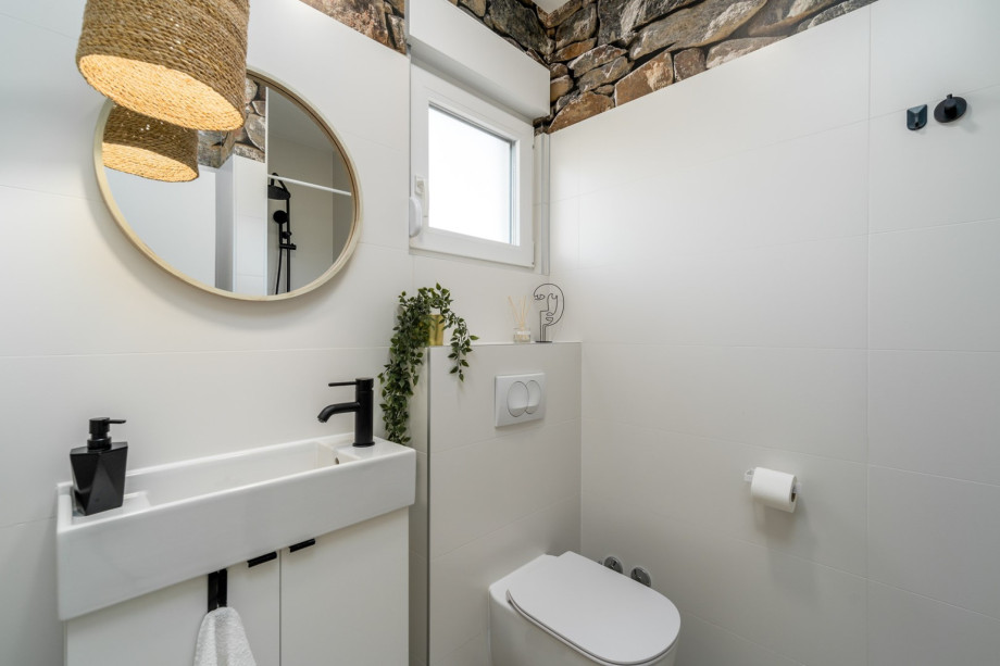 The ground-floor  consist a bathroom with shower