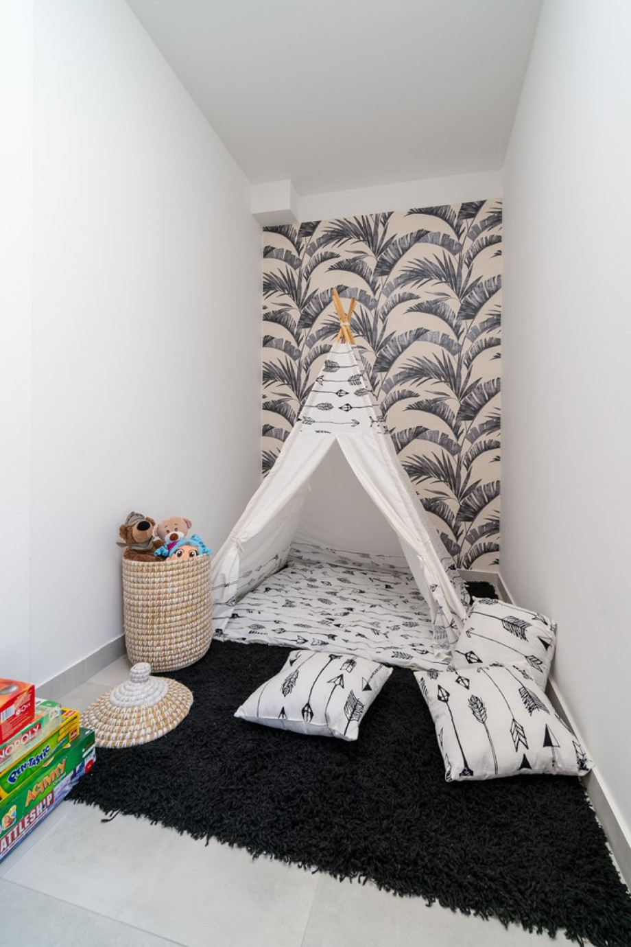 A cute corner for your youngest, next to the living room