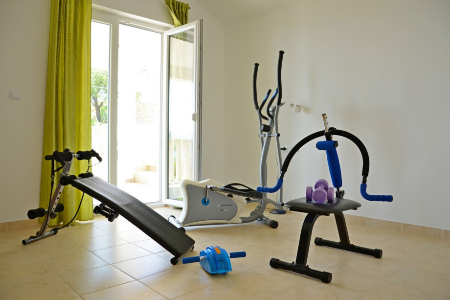 a gym area together with toys for your youngest