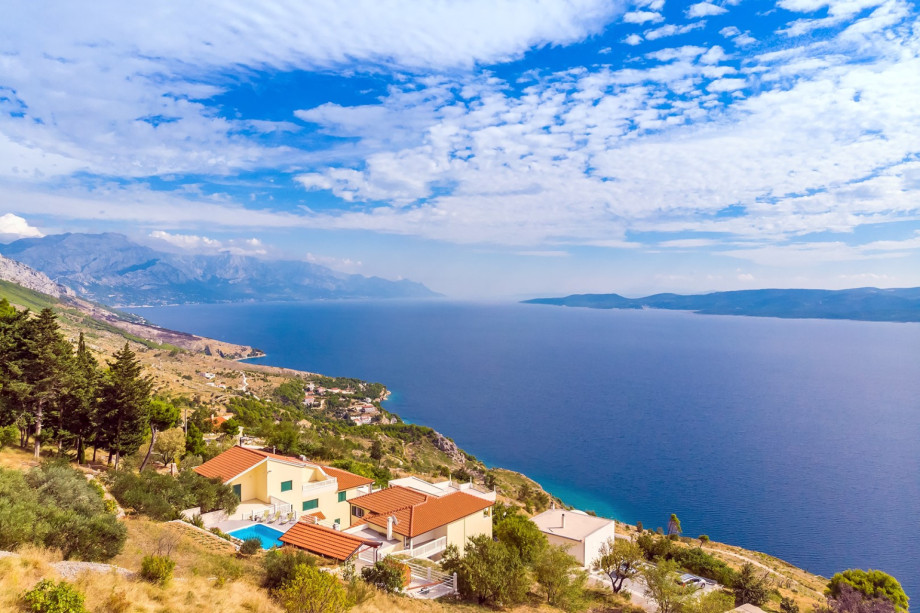 Amazing unique panoramic views on 100 km coastline