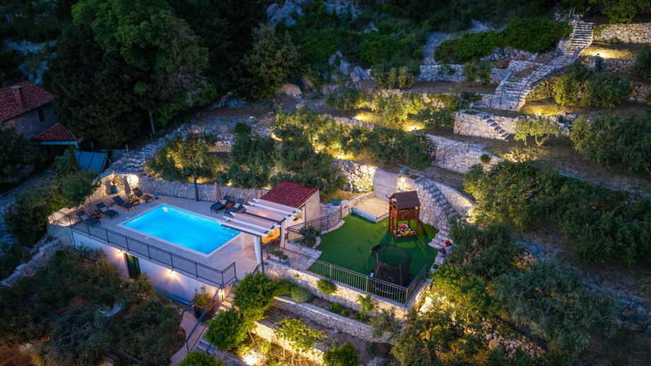 Villa is situated on the big ploot, with lot of space. So this is the one where you have all the privacy