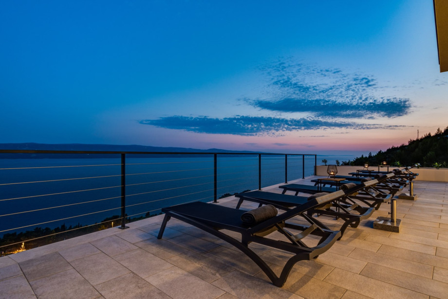 The outdoor area offers an amazing sunset view that will take a breath away
