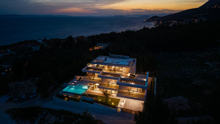 You'll find five secure parking spaces available in the private lot right in front of the villa.