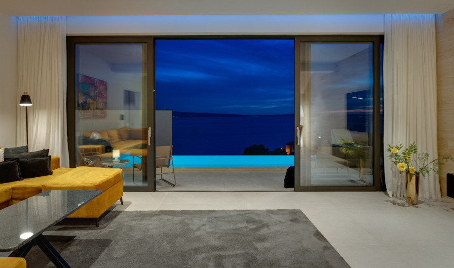 Stunning views of the coastline and the sea