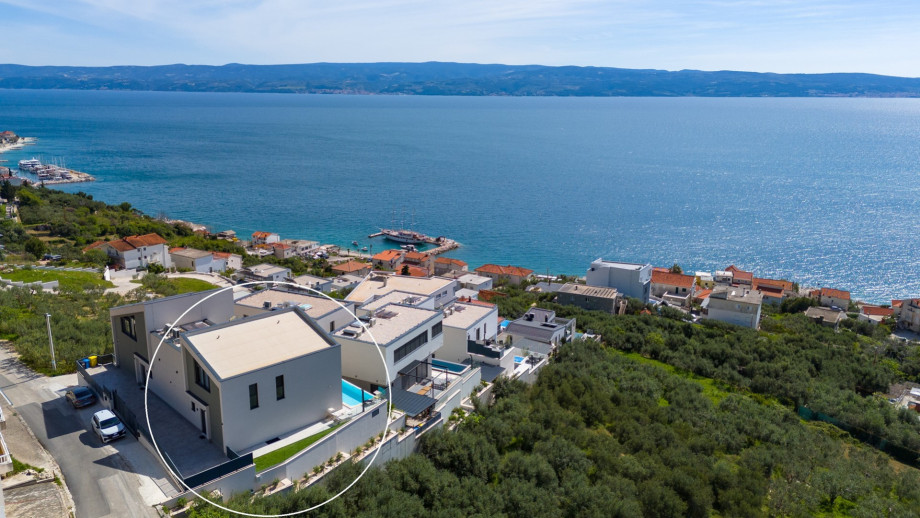 Marked position of the villa in Krilo - Jesenice