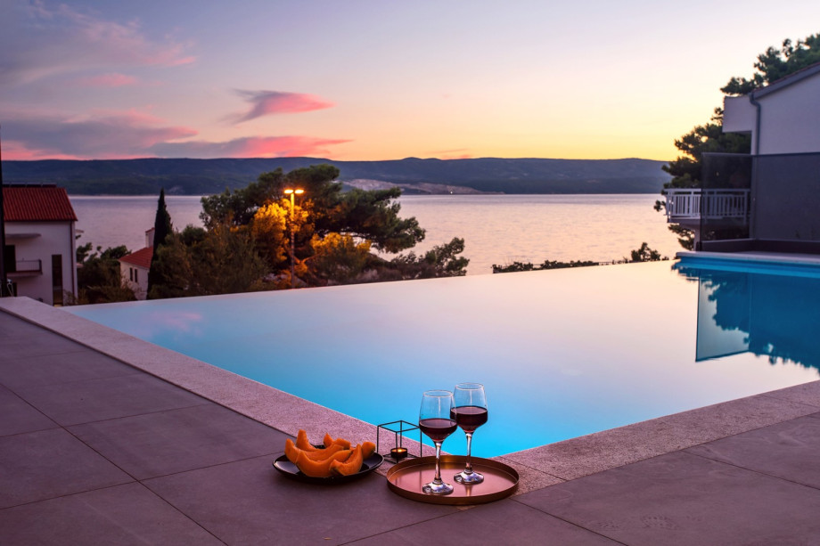 Enjoy the amazing sunset from the pool area