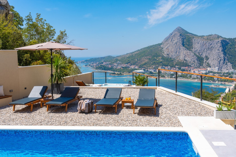 Casa Vita featuring a sea view, billiards and heated pool