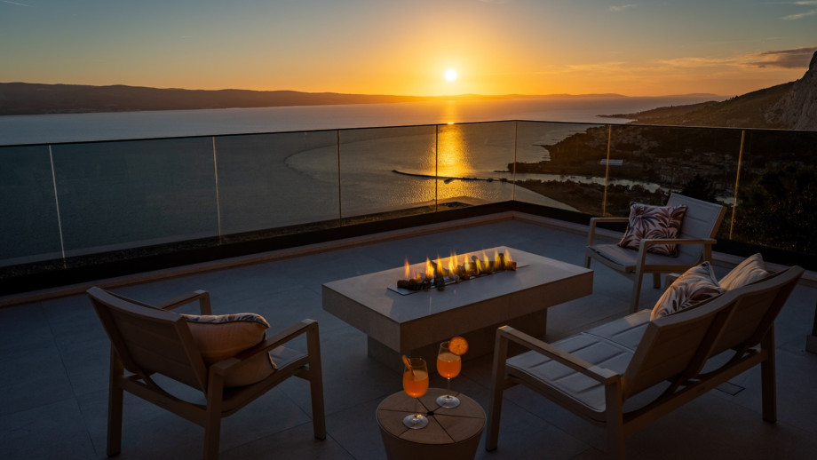 West terrace is the perfect place to spend an evening and enjoy in sunset.