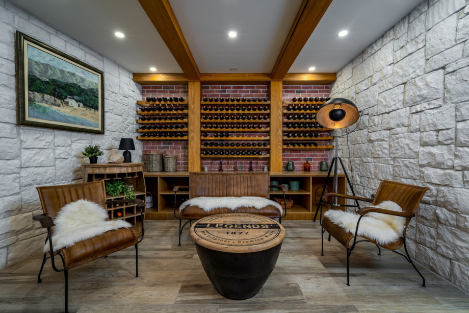 Well-designed wine cellar where you can spend time with your friends or family is something special that Villa Neven offers.
