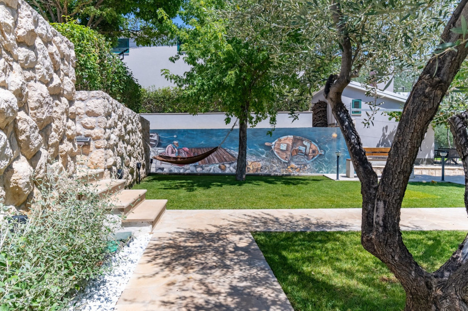 Each bedroom has views of the pool and the natural surroundings