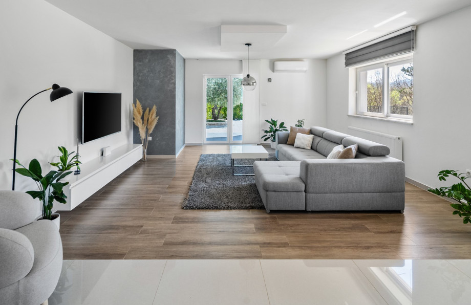 Modern interior is designed for comfort and a carefree holiday.