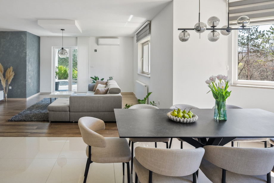 Ground floor features a spacious and open-plan living area.