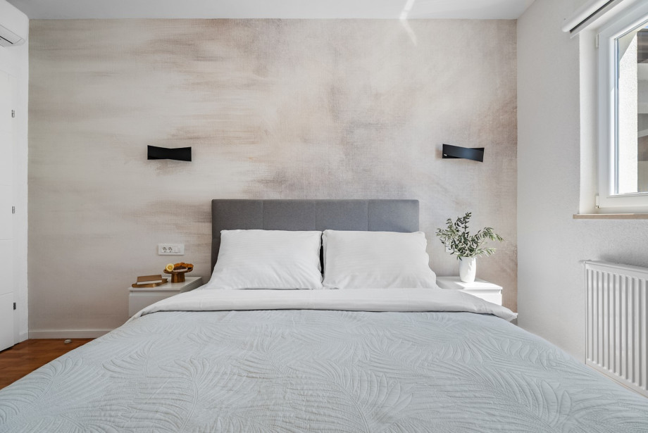 This 17 sqm room is air-conditioned for a restful night.