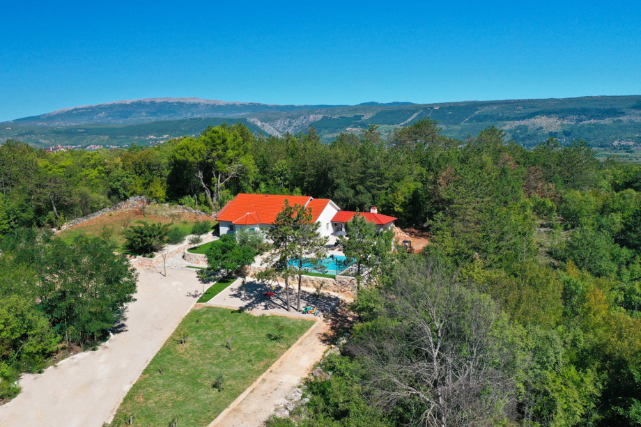 Villa is nestled on a generous 3000 sqm private plot.