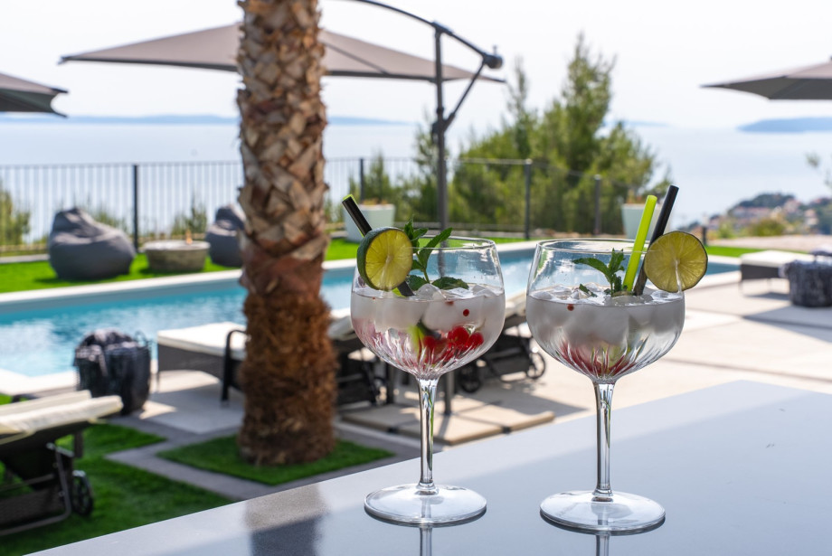 Enjoy long, leisurely meals at the covered dining terrace