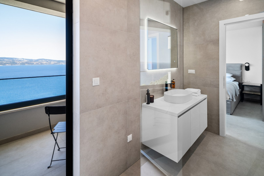 An en-suite bathroom with walk-in shower