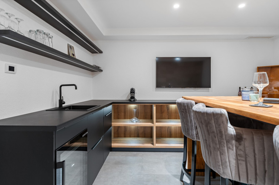 A wine cellar is an exquisite space for wine enthusiasts.