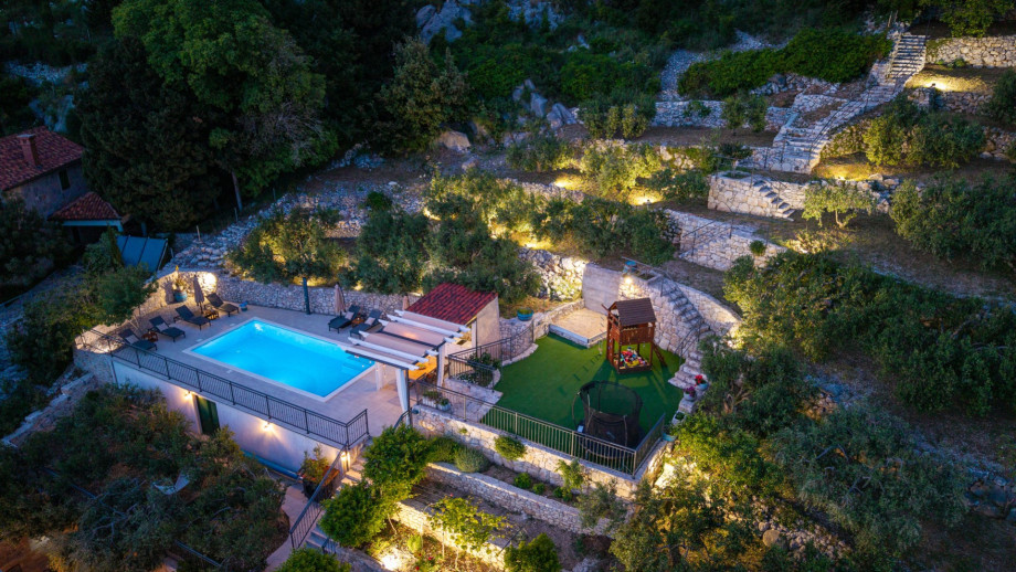 Villa is situated on the big ploot, with lot of space. So this is the one where you have all the privacy