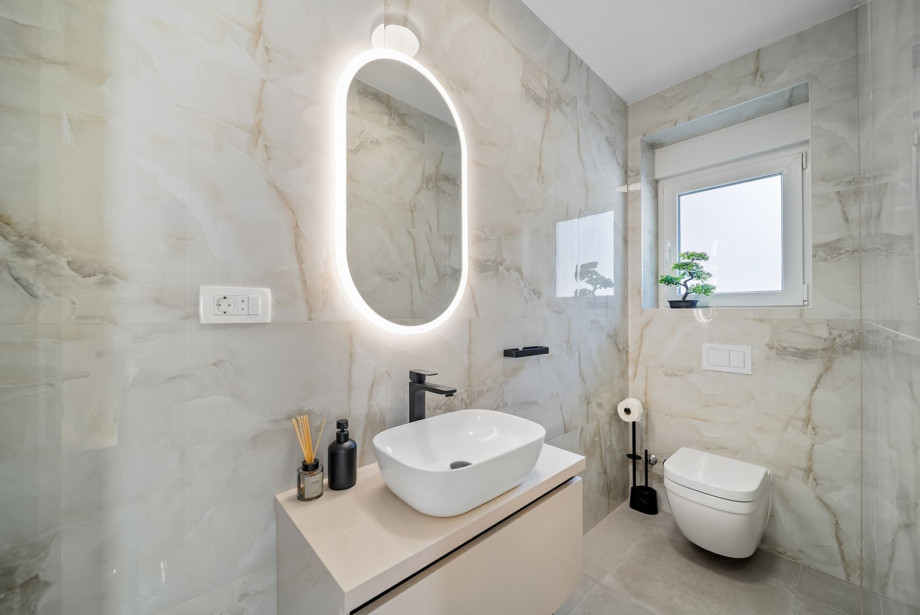 Separate toilet on the ground floor