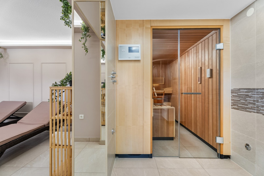 Relax in our peaceful 24 sqm spa zone featuring a Finnish sauna and a private relaxation room.