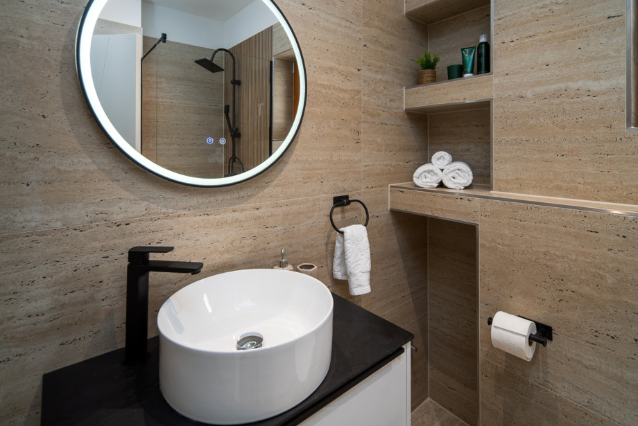 Each bathroom is finished with high-quality materials to ensure a comfortable and stylish stay.