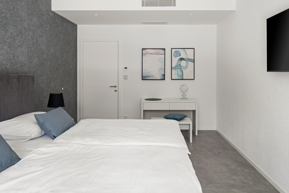 Bedroom 4 has a king-size bed that can be converted into two singles.