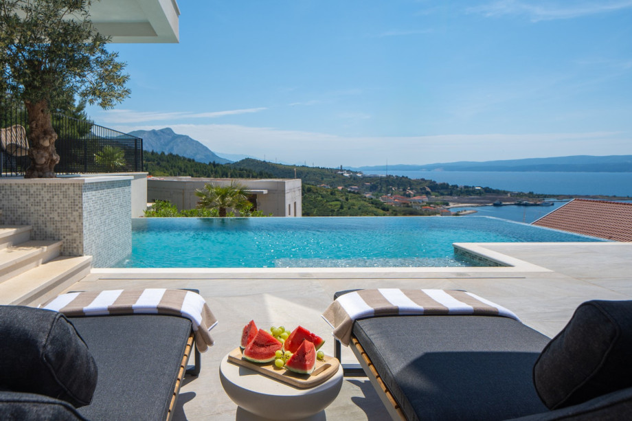 Relax on the sun deck with comfortable loungers