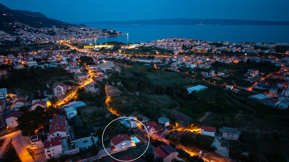 Marked position of the Seaview villa Mare
