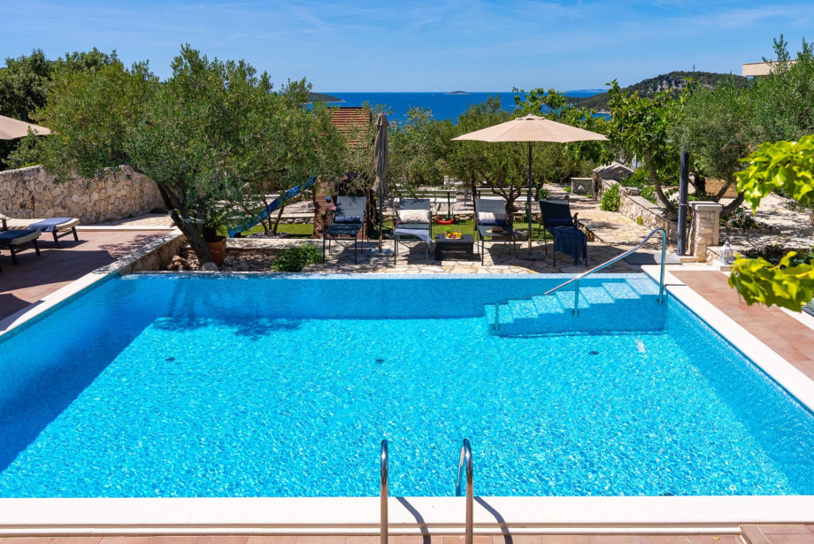 Enjoy views directly from the sun deck surrounding the private pool.