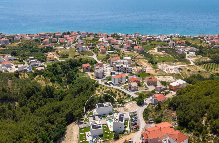 Markierte Position der Seaview Villa C