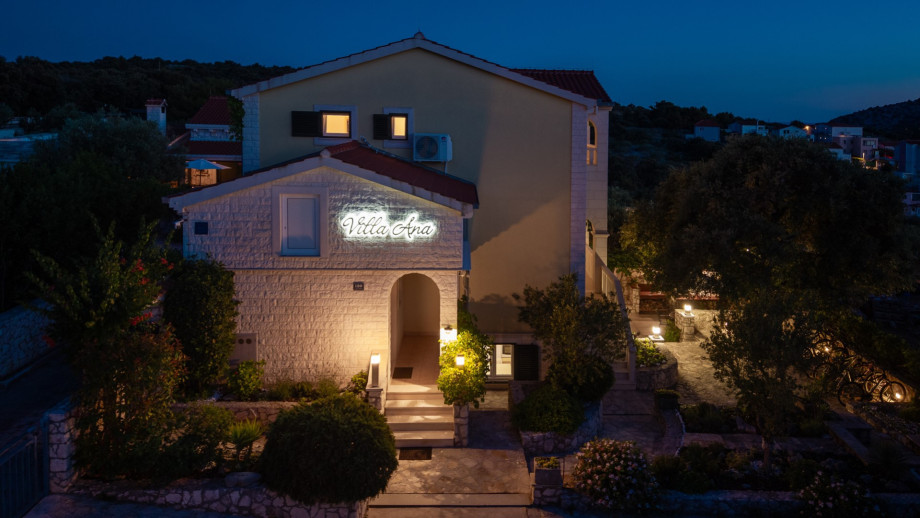 Secured private parking next to the villa with space for up to four cars.