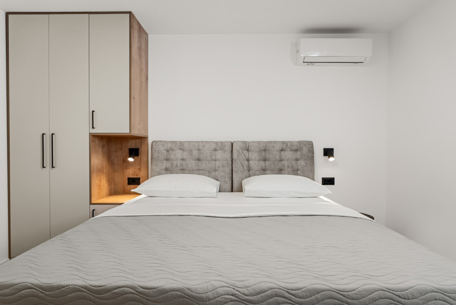 Spacious 20 m2 room No.2 features a king-size bed that can become two single beds.