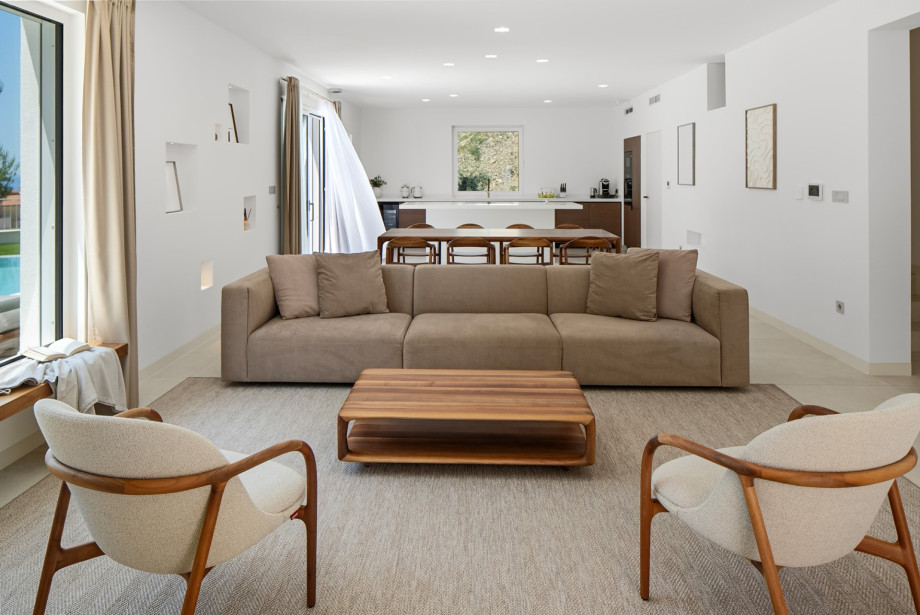 Villa C presents a luxurious retreat featuring a fully integrated air conditioning and ventilation system