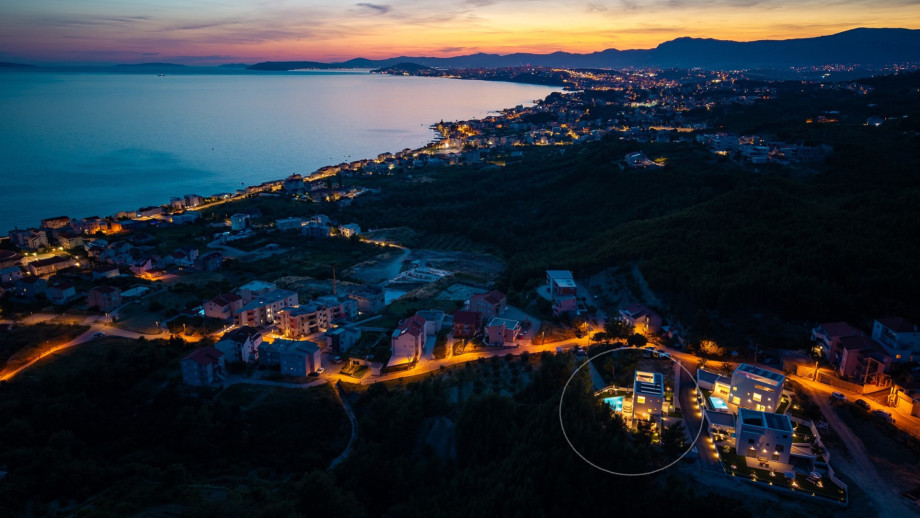 Marked position of the Seaview villa C