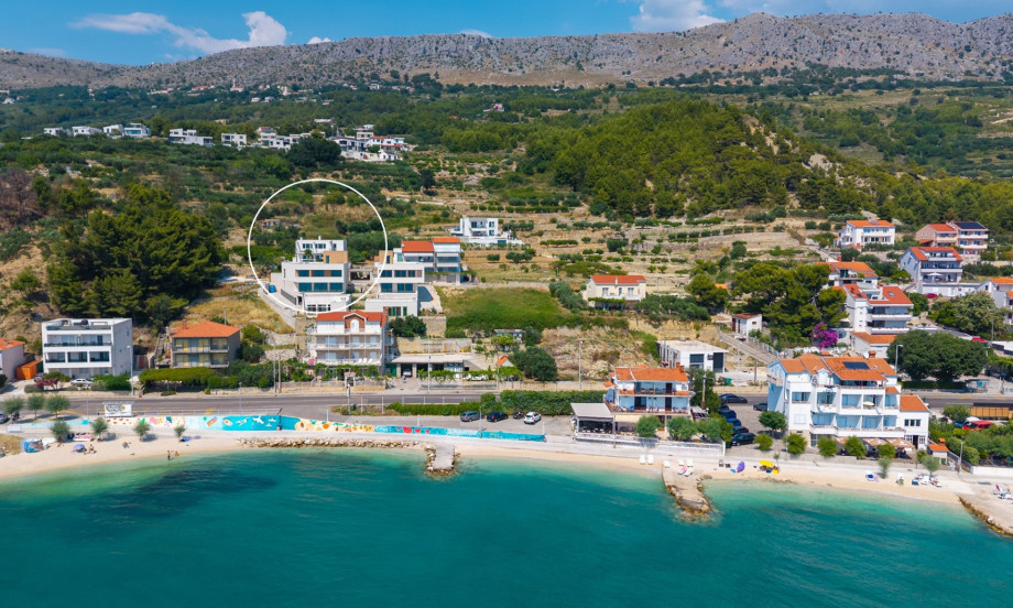Villa ABA is located above the coast road in Podstrana village surrounded by typical Mediterranean plants