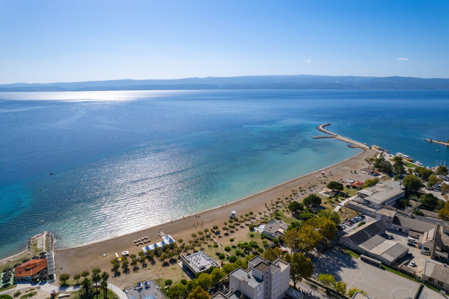 Small Mediterranean town Omiš, the place where river Cetina hits the sea