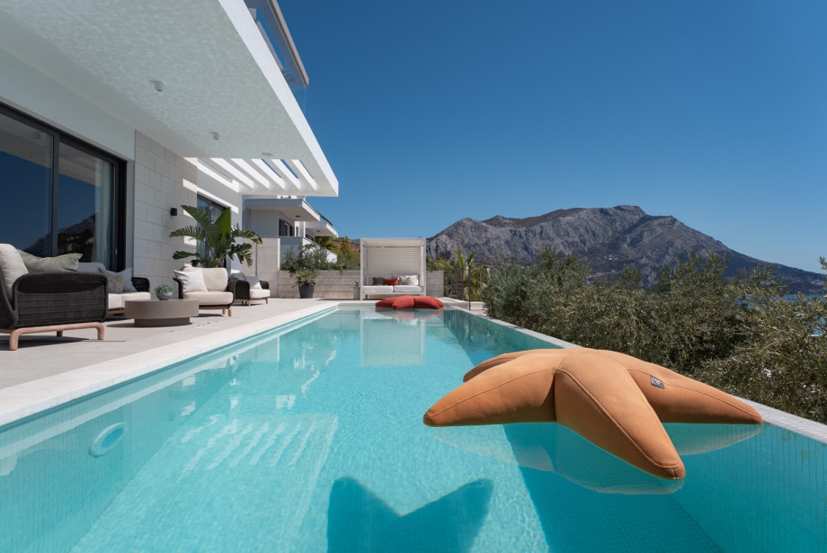 Villa Andoris, with its spectacular sea views and sophisticated outdoor living space