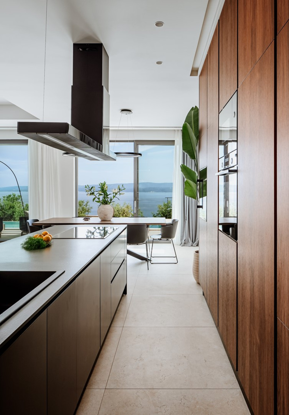 The heart of Villa Andoris is this beautifully designed open-plan kitchen and dining space
