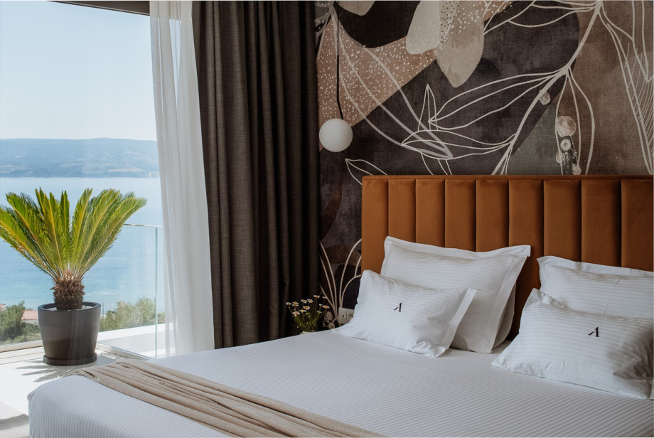 Master Bedroom No3 (28 sqm) with a king size 180cm x 200cm, A/C, TV.